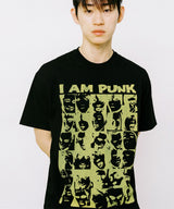 アイアムパンクTシャツ - ブラック