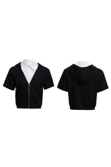 Hooded Patchwork Shirt