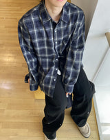 No.0980 B N チェックシャツ (3color)