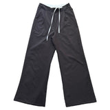 Obi Color Block Strap Pintuck Wide Long Slacks Pants (3 Colors)