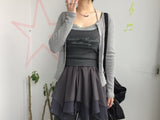 シフォンレイヤードスカート