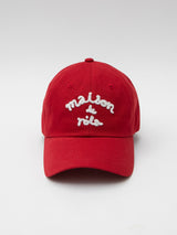 MAISON DE ROLA ボールキャップ レッド
