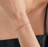 Link Chunky 925 Silver Chain Bracelet B045-02H