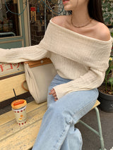 [MADE] Fittney Summer Off-Shoulder Knit