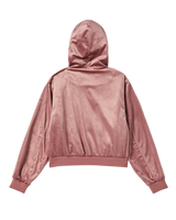 25FW WOMAN VELVET HOODIE JACKET PINK