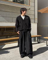 Nylon wide pants