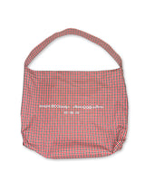 Reverse Logo Check Bag / Red