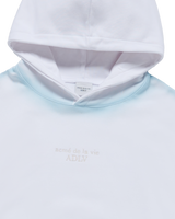 25FW LINE HAND SPRAY HOODIE WHITE