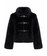 Vera Triple Buckle Fur Jacket