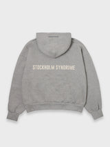 LOGO ZIP HOODIE - GREY