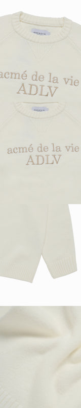 25FW ベーシックロゴニット アイボリー