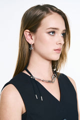 NO.584 [SILVER] CLIP LAYERED NECKLACE