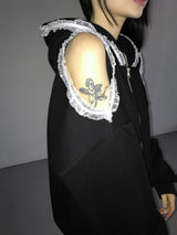  made off shoulder lace hz(2 color)