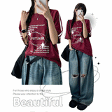 ジェナレタリングトラック半袖Tシャツ