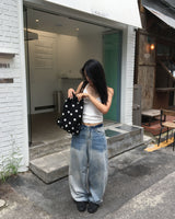 シャドーライトワイドデニムパンツ