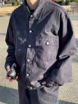 Fade set up trucker jacket