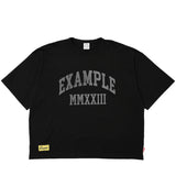 EXAMPLE アーチロゴスラブビッグシルエット半袖Tシャツ