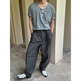 [BASIC ITEM]ソフトuネックハーフtシャツ