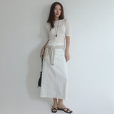 [Cherot] ハーフスリーブ Tシャツ＆ツーストラップ タンクトップ セット 3カラー