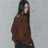 SWALE KNIT CARDIGAN (BROWN) F25ZA007