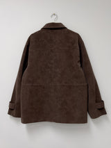 Nubuck String Overfit Leather Jacket