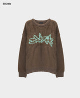 Wing angora touch knit