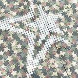Stars Camouflage Cotton Pants Beige