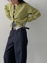 Viscose Raglan Round Neck Cardigan
