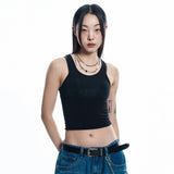 ENE シースルー半袖  - BLACK
