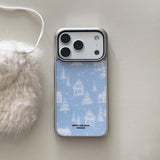 WINTER TOWN SILVER GLASS CASE 