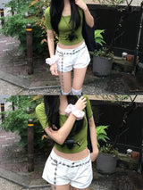 Downtown Low Rise Denim Shorts