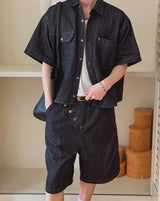 Bion Stitch Bermuda Denim Pants