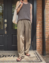 Sense Summer Banding Wide Slacks