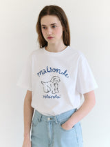 メゾンローラパピーフレンズTシャツ ホワイト