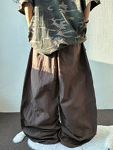 Down Circle Panel Nylon Balloon Pants 3color
