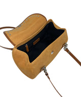Naomi Medium Evening Shoulder Bag - Studded Suede