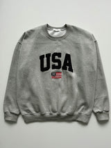 NOCELCOZY Applique USA Oversized Fit Sweatshirt 2 colors