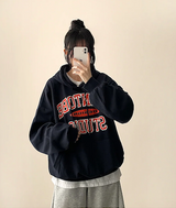 Noah Lettering Point Casual Over Hoodie