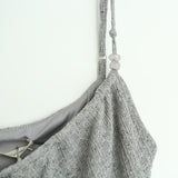 Ruffle Beads Ribbon Slip Dress 231837300