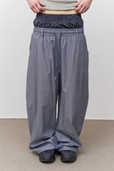 Tale Striped Sagging Pants