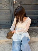 Hailyn Long Sleeve Layered Button Blouse