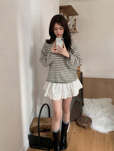 Pretty Lace Mini Skirt Pants (2color)