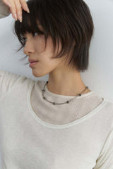 Cinnabar dot necklace