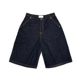 Raw bermuda pants