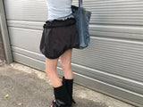 shoeshoe layered pumpkin shorts