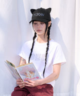 LACE FLOWER T SHIRT - WHITE
