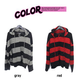 funky striped knit hood (2color)