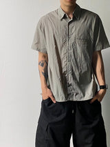 String Nylon Short Sleeve Shirt 4C