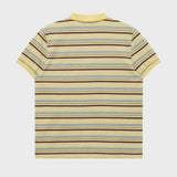Stripe Logo Pique Half T-shirt