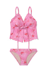 [Floral Veil_pink] Triangle Bikini Bottom